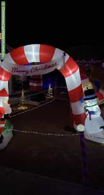 Christmas Light display at 17 Throsby Close, Karabar