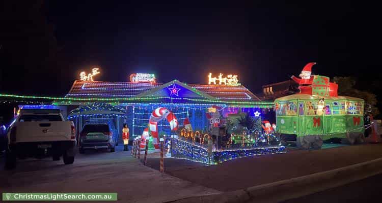 Christmas Light display at 17 Throsby Close, Karabar