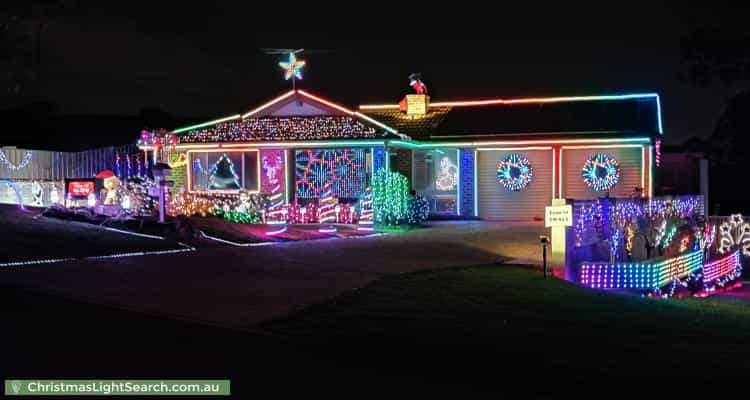 Christmas Light display at 2 Keon Place, Quakers Hill
