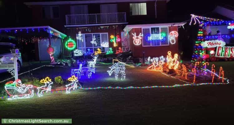 Christmas Light display at 11 Carter Crescent, Padstow Heights