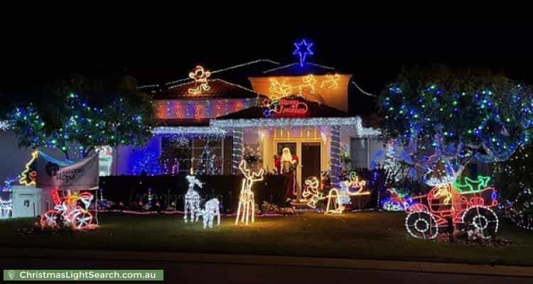 Christmas Light display at 6 Anacapri Road, Hillarys