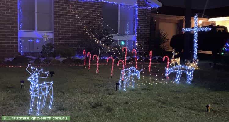 Christmas Light display at 12 Climus Street, Hassall Grove