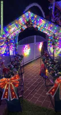 Christmas Light display at 19 Climus Street, Hassall Grove