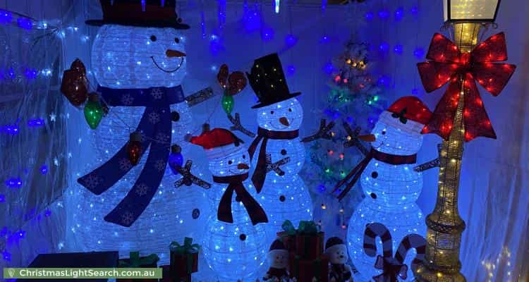 Christmas Light display at 19 Climus Street, Hassall Grove