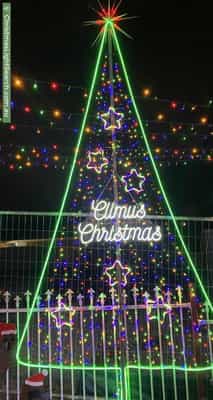 Christmas Light display at 19 Climus Street, Hassall Grove
