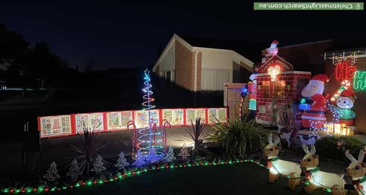 Christmas Light display at 64 Whitsunday Drive, Hoppers Crossing