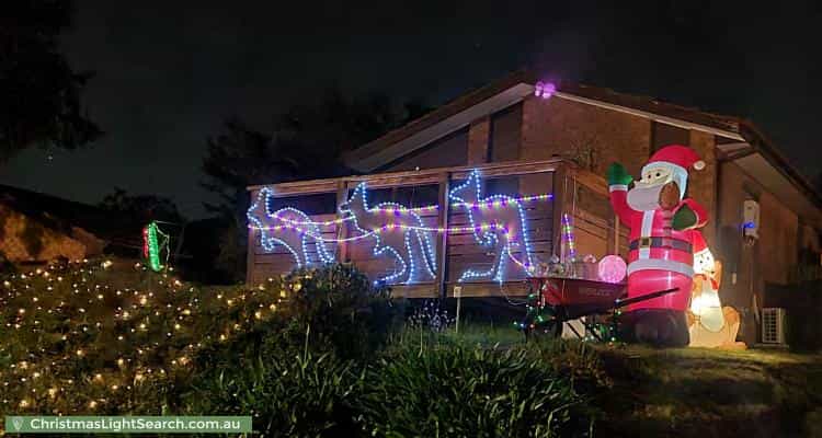 Christmas Light display at 41 Must Circuit, Calwell
