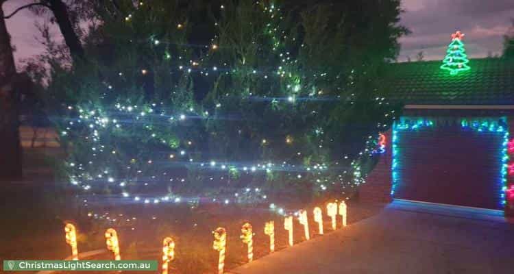Christmas Light display at 21 McKinley Circuit, Calwell