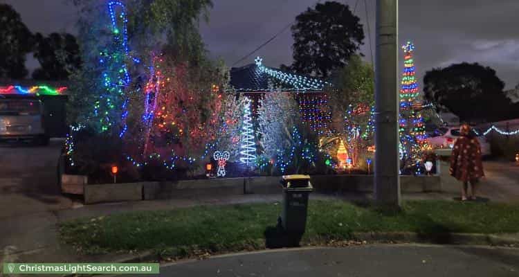 Christmas Light display at 4 Denby Court, Boronia