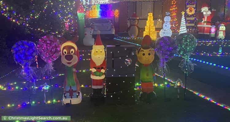 Christmas Light display at 7 Ainslee Court, Cranebrook