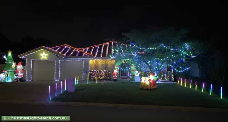 Christmas Light display at  Dacomb Court, Dunlop