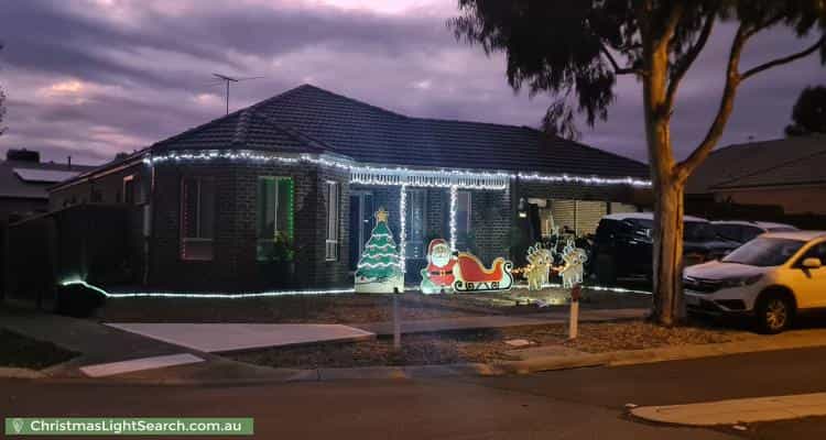 Christmas Light display at 1 Anouk Way, Melton West
