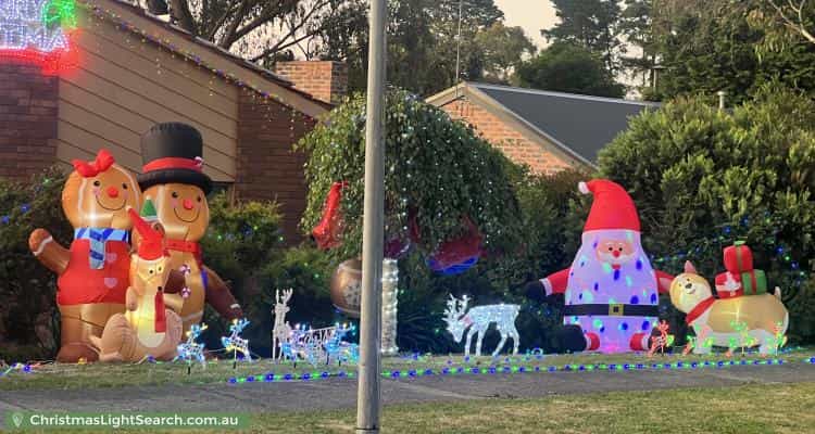 Christmas Light display at 3 Frodsham Road, Ringwood