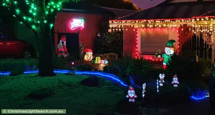 Christmas Light display at 11 Griffin Place, Wynn Vale