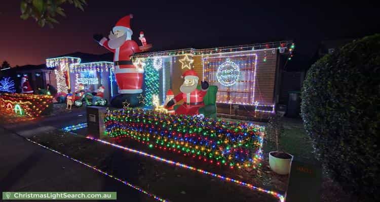 Christmas Light display at 3 Jaeger Street, Cranebrook