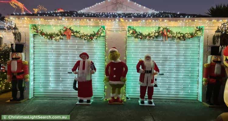 Christmas Light display at 2 Hartsmere Drive, Berwick