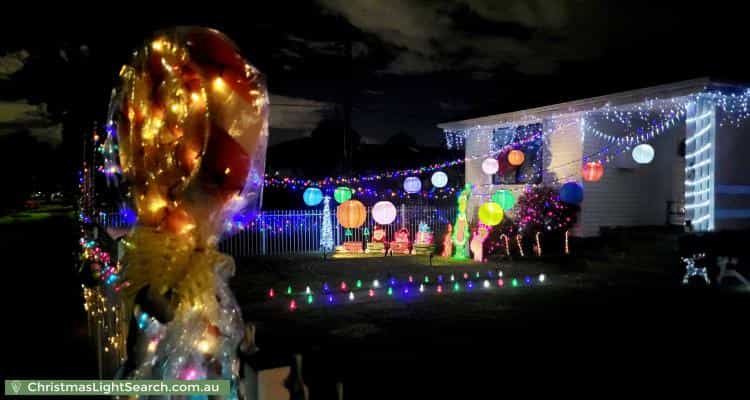 Christmas Light display at 99 Willan Drive, Cartwright