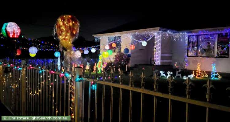 Christmas Light display at 99 Willan Drive, Cartwright