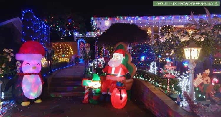 Christmas Light display at 19 Crowder Circuit, Stirling