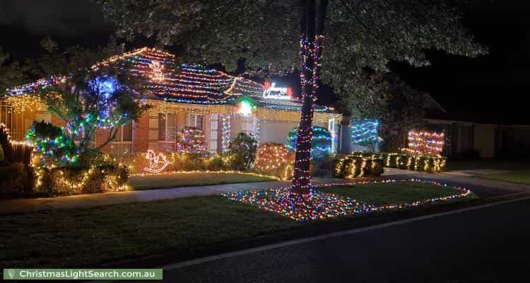 Christmas Light display at 16 Warbler Court, Boronia