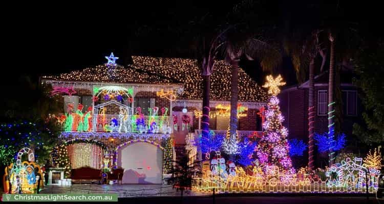 Christmas Light display at 4 Nalong Street, Saint Clair