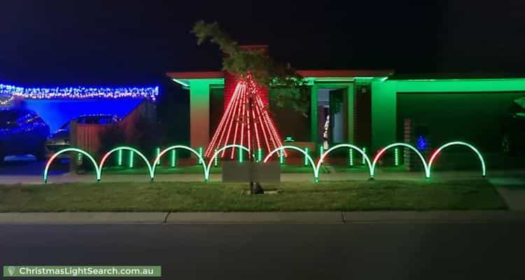 Christmas Light display at 8 Kuwan Street, Drouin