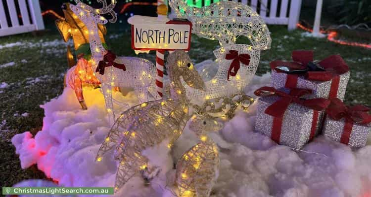 Christmas Light display at 11 Grevillea Road, Kings Park