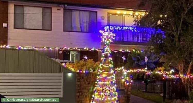 Christmas Light display at 11 Birdwood Drive, Blue Haven