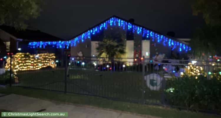Christmas Light display at 29 Climus Street, Hassall Grove