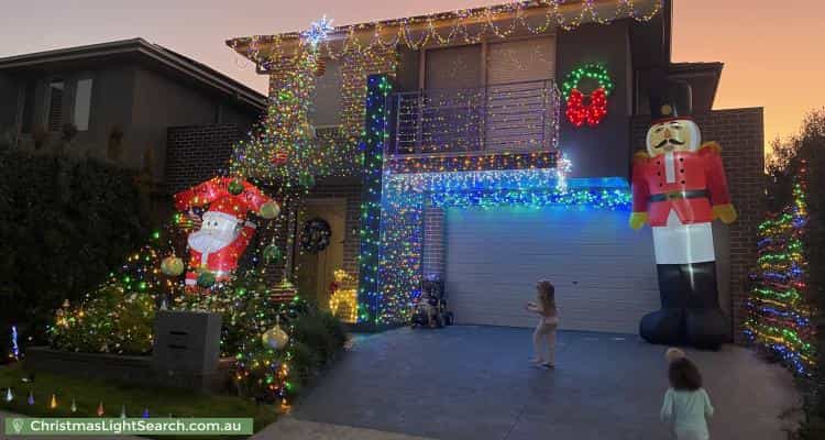 Christmas Light display at 7 Quill Street, Riverstone