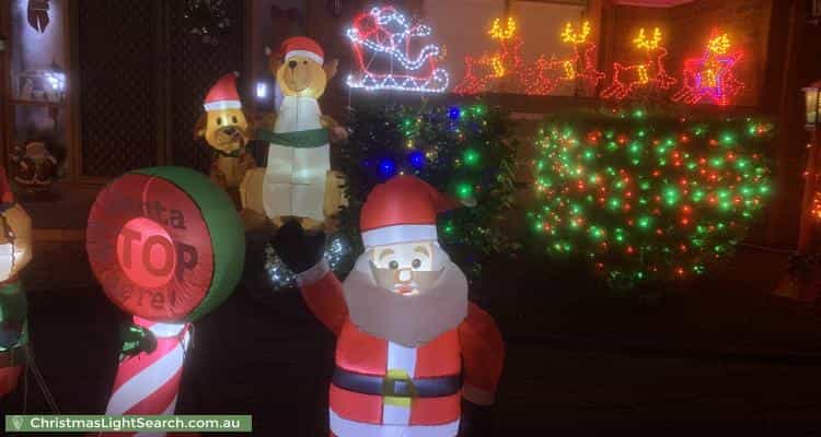 Christmas Light display at 2 Kingburn Court, Templestowe