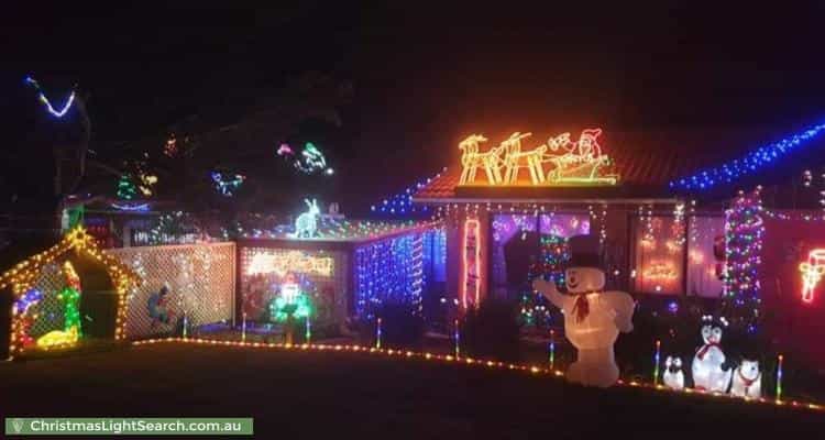 Christmas Light display at 21 McKinley Circuit, Calwell