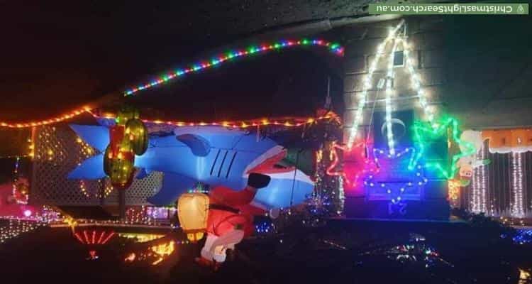 Christmas Light display at 21 McKinley Circuit, Calwell