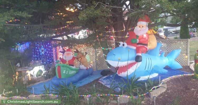 Christmas Light display at 21 McKinley Circuit, Calwell