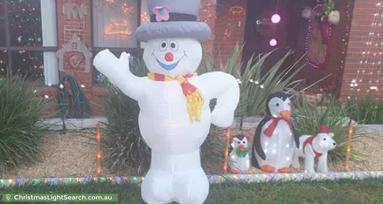 Christmas Light display at 21 McKinley Circuit, Calwell