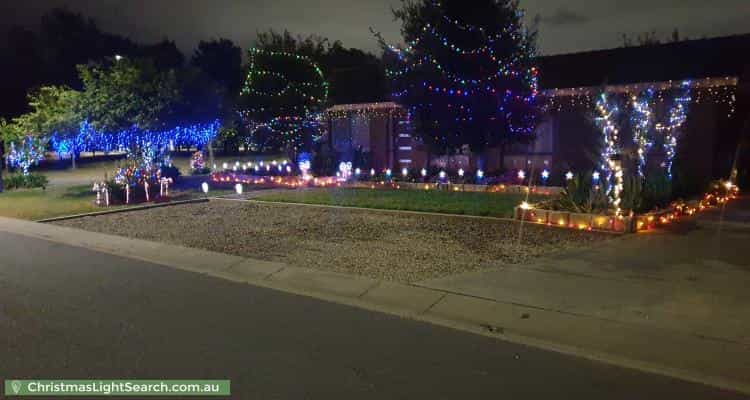Christmas Light display at 1 McVey Place, Theodore
