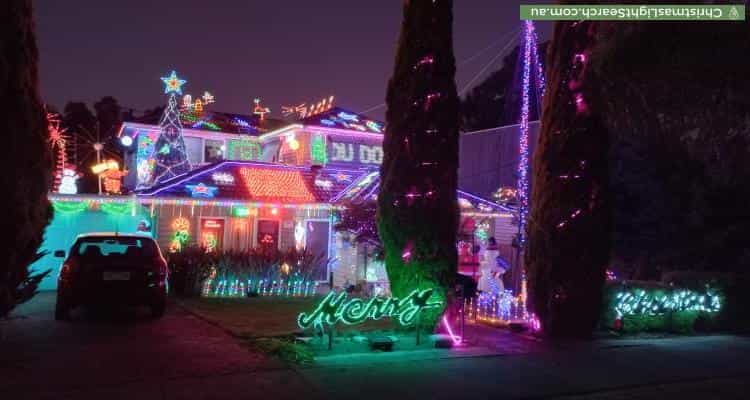 Christmas Light display at 37 Estelle Street, Oakleigh