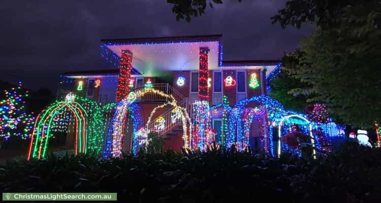 Christmas Light display at 2 Elischer Street, Dunlop