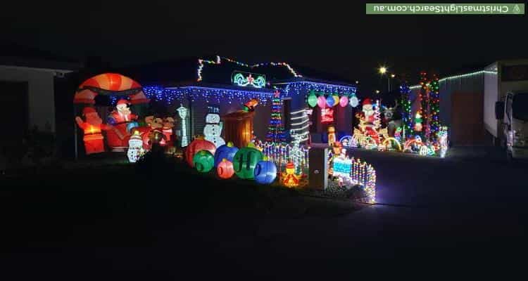 Christmas Light display at 14 Uralla Street, Wyndham Vale