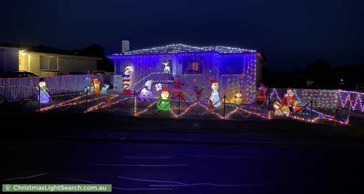 Christmas Light display at 18 Fisher Drive, Herdsmans Cove