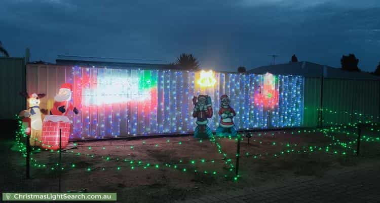 Christmas Light display at 36 Henry Turton Circuit, Wasleys