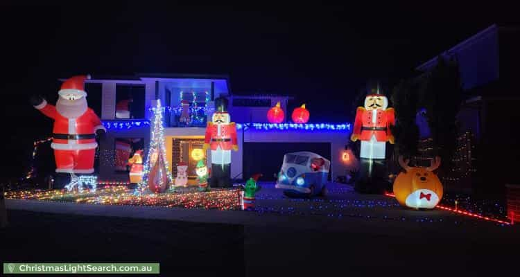 Christmas Light display at 11 Pembroke Drive, Marong