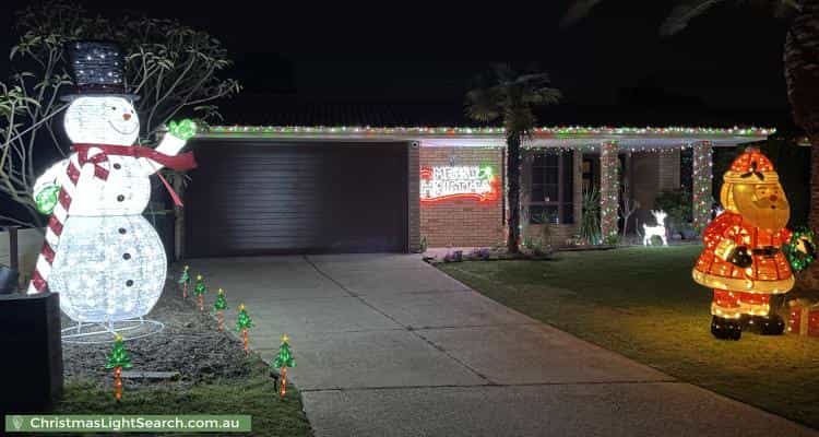 Christmas Light display at 26 Rossetti Court, North Lake