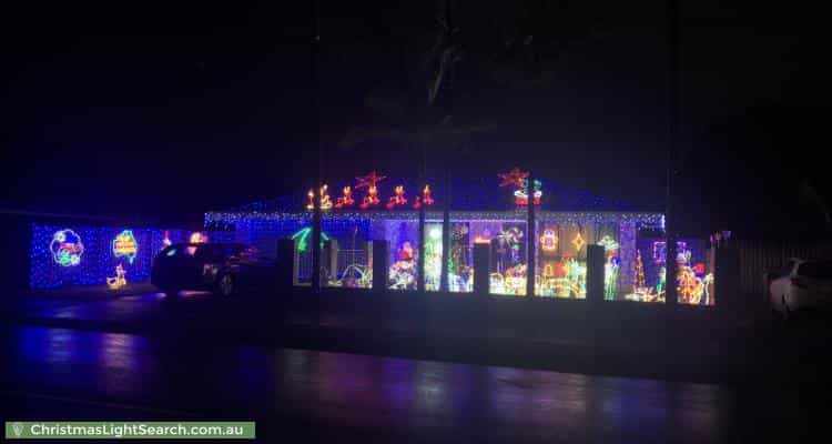 Christmas Light display at 85 Oceanic Drive, Mermaid Waters