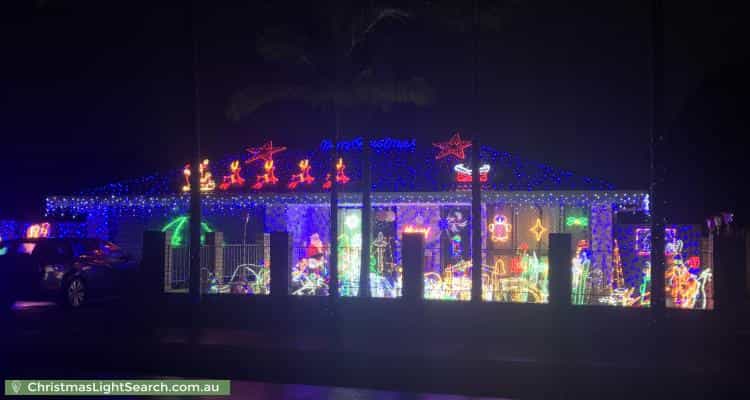 Christmas Light display at 85 Oceanic Drive, Mermaid Waters