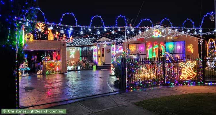 Christmas Light display at 4 Yalta Court, Clayton South