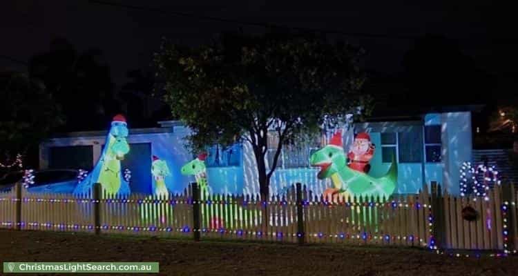 Christmas Light display at 93 Gillies Street, Rutherford