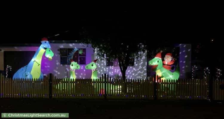 Christmas Light display at 93 Gillies Street, Rutherford
