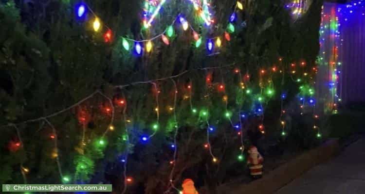 Christmas Light display at 9 Amanda Close, Dean Park