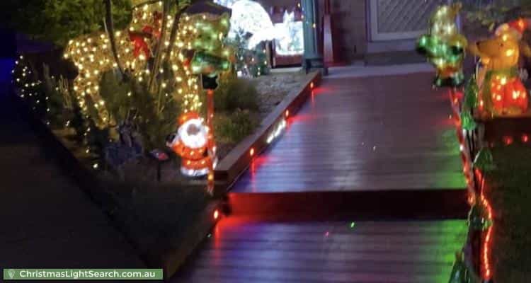 Christmas Light display at 9 Amanda Close, Dean Park
